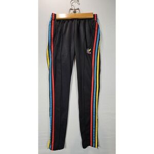 Women's Adidas Originals Superstar Track Pants Trefoil Red Blue Yellow Size 8